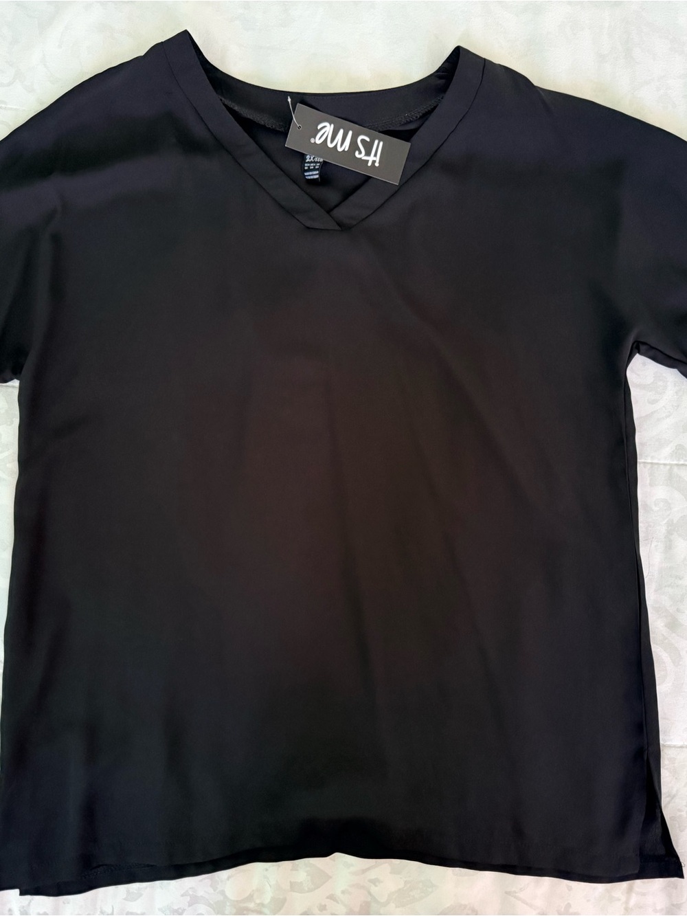 Woman Black V-Neck top
